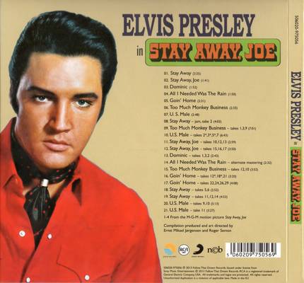 Elvis Presley Stay Away Joe : Back